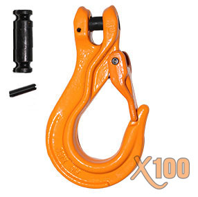 X100® Grade 100 Clevis Sling Hook with Latch