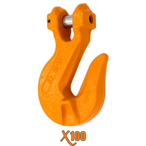 X100® Grade 100 Clevis Grab Hook With Cradle