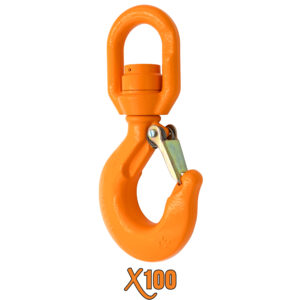 X100® Alloy Swivel Eye Hoist Hook with Bronze Bushing