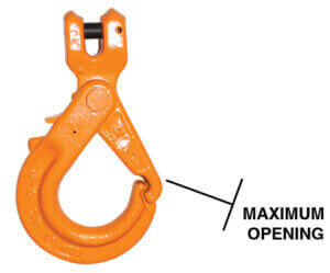 Self Locking Hook - Maximum Opening