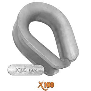 X100® Extra Heavy Duty Hot Dip Galvanized Thimbles