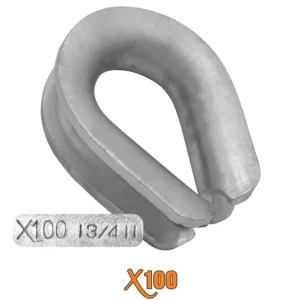 X100® Extra Heavy Duty Hot Dip Galvanized Thimbles